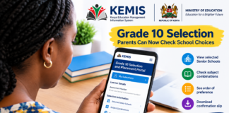 Grade 10 Parents Can Now Check Their Children’s School Choices on KEMIS — Here’s How